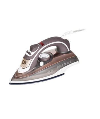 Adler AD 5030 Steam Iron - 3000W, 310ml Water Tank, 20g/min Continuous Steam - Brown