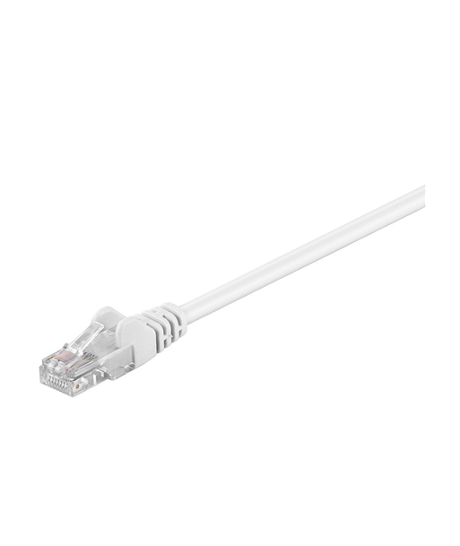 Goobay 68506 CAT 5e patch cable, U/UTP, white, 3 m