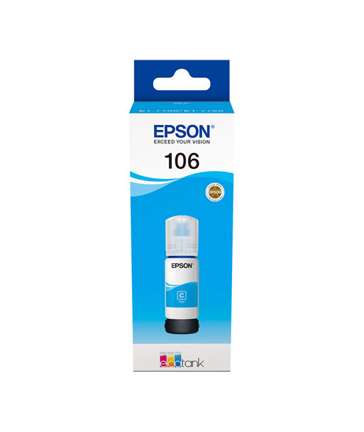 Epson Ecotank 106 Ink Bottle, Cyan
