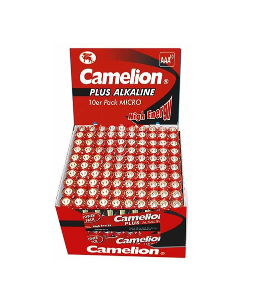 Camelion AAA Alkaline patareid, 1.5V, LR03, 1170 mAh, 200 tk – Usaldusväärne toide sinu seadmetele