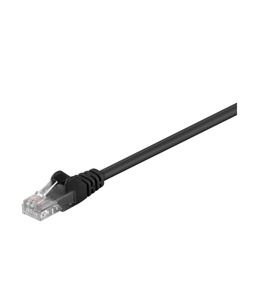 Goobay CAT 5e patch cable, U/UTP 68647 2 m, Black
