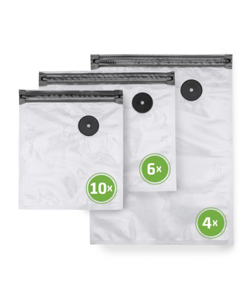 Caso 01243 Vacu ZIP-Bags Set Power W Transparent