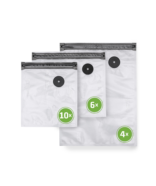 Caso Vacu ZIP-Bags Set Power W Прозрачный Caso Vacu ZIP-Bags Set Power W Прозрачный