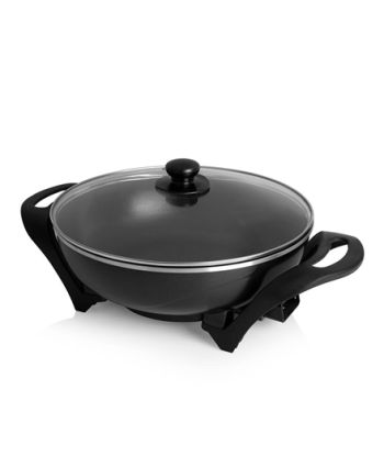 ?Wok ?Tristar, PZ-9130, 1500 W, Stainless steel, 4.5 L, Black