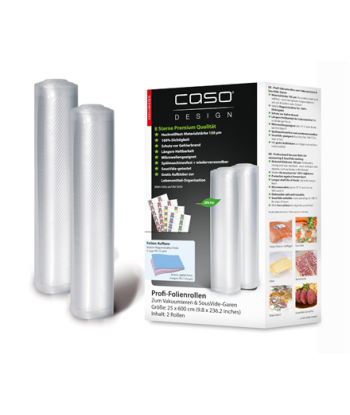 Caso Foil Roll 01225 2 Dimensions (W x L) 25x600 cm Transparent