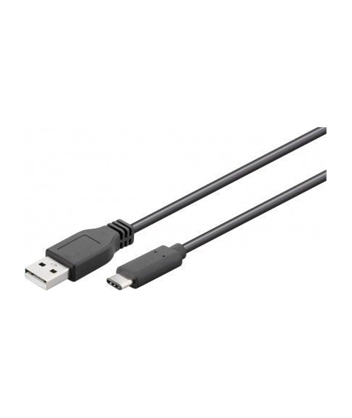 Goobay USB 2.0 Type-A kuni USB-C Kaabel - 1.8m - Must Goobay USB 2.0 Type-A kuni USB-C Kaabel - 1.8m - Must