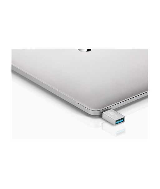 Goobay USB-C to USB A 3.0 Adapter - Hõbedane Goobay USB-C to USB A 3.0 Adapter - Hõbedane