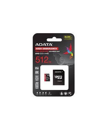 MEMORY MICRO SDXC 512GB W/AD./AUSDX512GUI3V30SHA2-RA1 ADATA