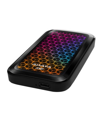 External SSD ADATA SE770G 2TB USB-C USB 3.2 Write speed 800 MBytes/sec Read speed 1000 MBytes/sec ASE770G-2TU32G2-CBK