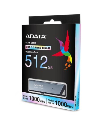 MEMORY DRIVE FLASH USB-C 512GB/SILV AELI-UE800-512G-CSG ADATA