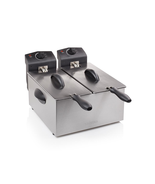 Tristar FR-6937 Double Fryer - 6L, 3600W Total Power Tristar FR-6937 Double Fryer - 6L, 3600W Total Power