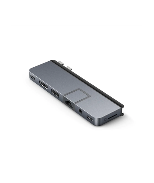 HyperDrive Dual USB-C 7-in-2 Hub (серый космос) с USB-C адаптером