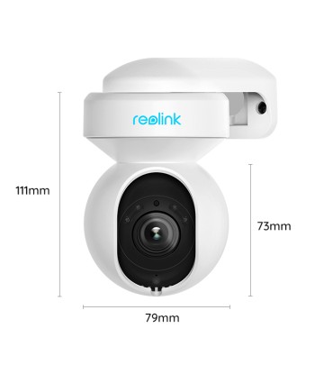 Reolink, Smart WiFi Camera with Motion Spotlights, E Series E540, PTZ, 5 MP, 2.8-8/F1.6, IP65, H.264, Micro SD, Max. 256 GB