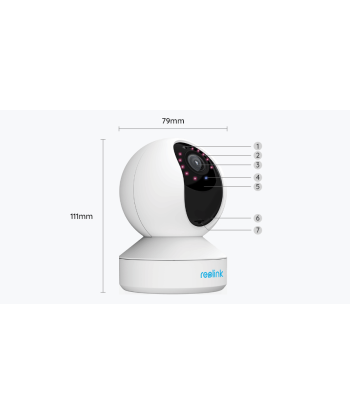 Reolink E340 Super HD 5MP PTZ Камера Безопасности