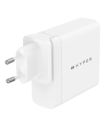 Hyper HyperJuice PD3.1 140 W 3-port GaN Wall-Charger - w 2m USB-C to C PD3.1 cable & Travel Adapters