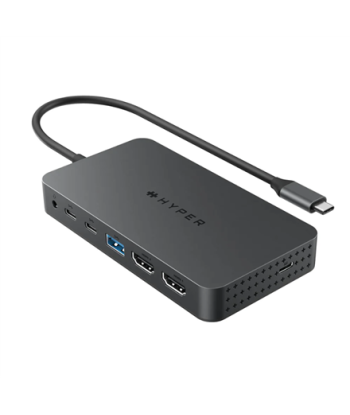 HyperDrive 7-in-1 USB-C Dual HDMI mobiilidokk (M1/M2 MBAir/Pro) - Hall