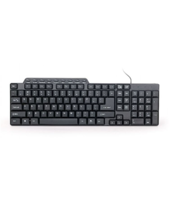 Gembird KB-UM-104 Compact Multimedia Keyboard - US Layout, Black