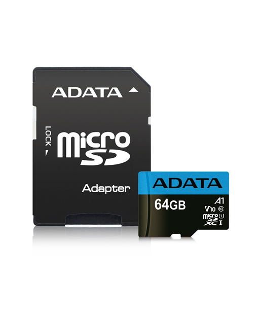 MEMORY MICRO SDXC 64GB CLASS10/W/A AUSDX64GUICL10A1-RA1 ADATA