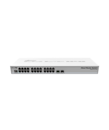 MikroTik CRS326-24G-2S+RM Gigabit Ethernet Switch - 24xGE, 2xSFP+