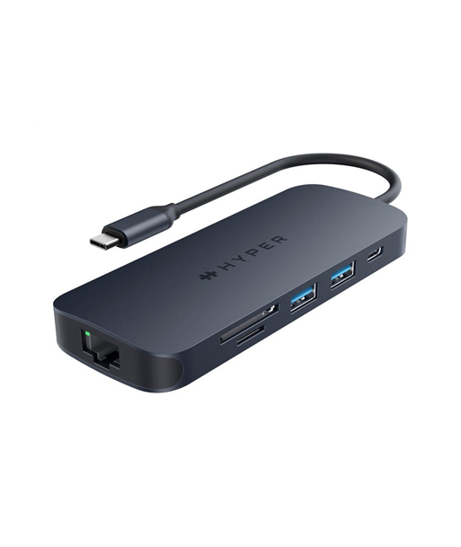 Hyper HyperDrive EcoSmart Gen.2 Universal USB-C 8-in-1 Hub w 140 W PD3.1 Power Pass-thru