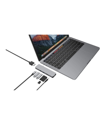 Hyper HyperDrive USB-C 7-in-1 Laptop Form-Fit Hub - Space Grey