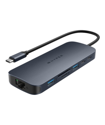 Hyper HyperDrive EcoSmart Gen.2 Universal USB-C 10-in-1 Hub w 140 W PD3.1 Power Pass-thru