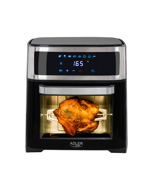 Kuumaõhufritüür Adler, AD 6309, Oven, Power 1700 W, Capacity 13 L, Stainless steel/Black