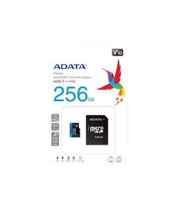 MEMORY MICRO SDXC 256GB W/AD./AUSDX256GUICL10A1-RA1 ADATA
