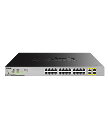 D-Link Switch DGS-1026MP Unmanaged, Rack mountable, 1 Gbps (RJ-45) ports quantity 24, SFP ports quantity 2, PoE/Poe+ ports