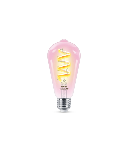 Philips Smart WiFi Filament Clear ST64 RGB, E27, 6.3 W, Full colour