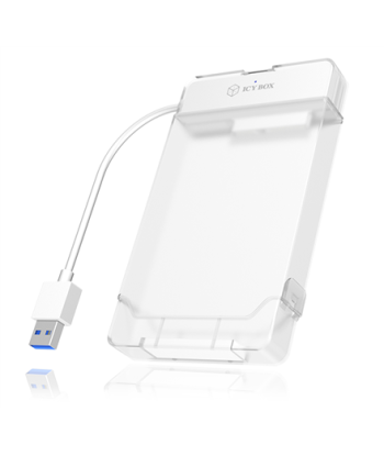 Raidsonic, ICY BOX, Adapter cable with protective a cover for 2.5" SATA hard disks to USB 3.0, blue Access LED, SATA, USB 3.0