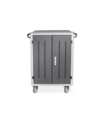 Digitus, Black, Charging Trolley 30 Notebooks / Tablets up to 15.6", Pressure lock system with swiveling lever handle on the