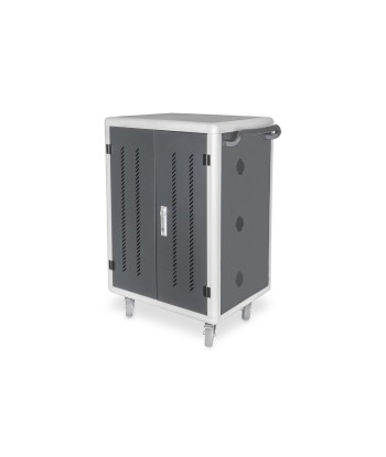 Digitus, Black, Charging Trolley 30 Notebooks / Tablets up to 15.6", Pressure lock system with swiveling lever handle on the