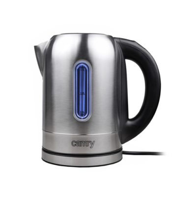 Veekeetja Camry CR 1253 With electronic control, 2200 W, 1.7 L, Stainless steel, Stainless steel, 360° rotational base