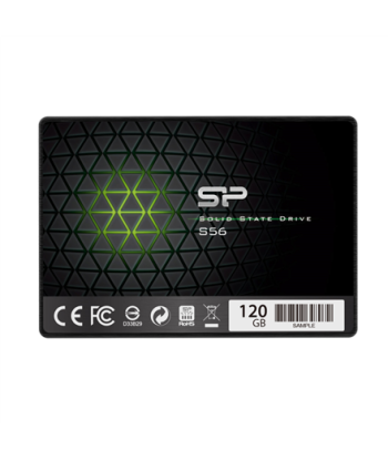 Silicon Power S56 120 GB, SSD form factor 2.5", SSD interface SATA, Write speed 530 MB/s, Read speed 560 MB/s