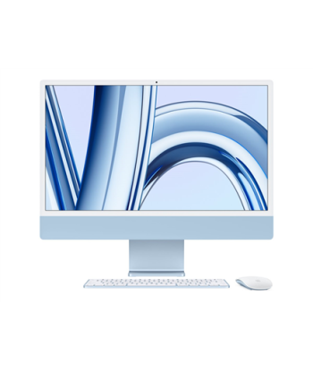 Apple iMac 24” 4.5K Retina, Apple M3 8C CPU, 10C GPU/8GB/256GB SSD/Blue/INT Apple
