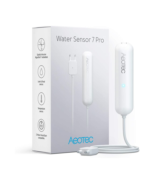 Aeotec Water Sensor 7 Pro - Z-Wave Plus & Zigbee - Valge Aeotec Water Sensor 7 Pro - Z-Wave Plus & Zigbee - Valge