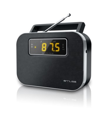 Muse M-081R Black, Alarm function, 2-band PLL portable radio