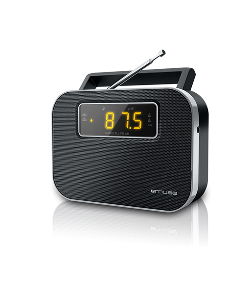 Muse M-081R Black, Alarm function, 2-band PLL portable radio