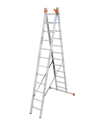 KRAUSE DRABINA WIELOFUNKCYJNA TRIBILO 3x12 SZCZEBLI Z ADAPTACJA NA SCHODY + STABILIZATOR TRIGON Tribilo