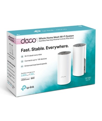 TP-Link Deco E4 (2-pack) AC1200 Whole Home Mesh Wi-Fi System