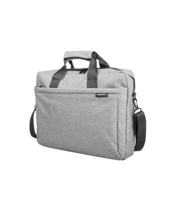 Sülearvuti kott Natec, Mustela, 15.6", Grey Natec, Fits up to size 15.6", Mustela, Toploading laptop case, Grey, Shoulder strap