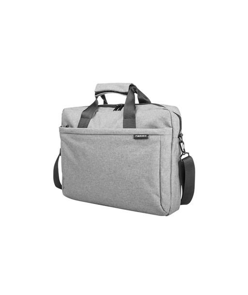 Sülearvuti kott Natec, Mustela, 15.6", Grey Natec Fits up to size 15.6 " Mustela Toploading laptop case Grey Shoulder strap