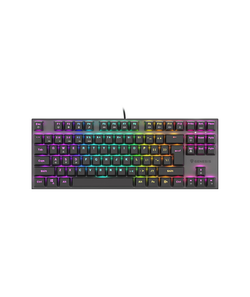 Mehaaniline klaviatuur Genesis, THOR 303 TKL, RGB LED light, US, Black, Wired, USB Type-A, 865 g, Replaceable"HOT SWAP"