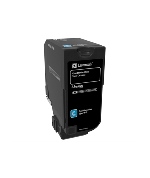 Tooner Lexmark CS72x Cyan Standard Yield Lexmark 74C0S20 7000 pages