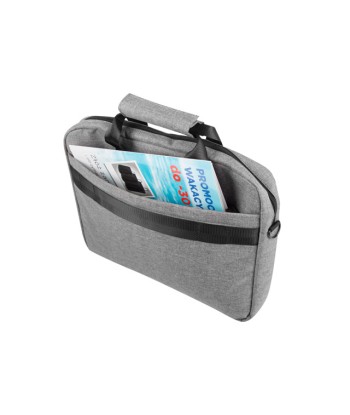 Sülearvuti kott Natec, Mustela, 15.6", Grey Natec, Fits up to size 15.6", Mustela, Toploading laptop case, Grey, Shoulder strap