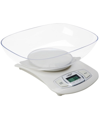 Köögikaal Adler AD 3137 s, Capacity 5 kg, Graduation 1g, Big LCD Display, Auto-zero/Auto-off, Large bowl, White Adler Adler