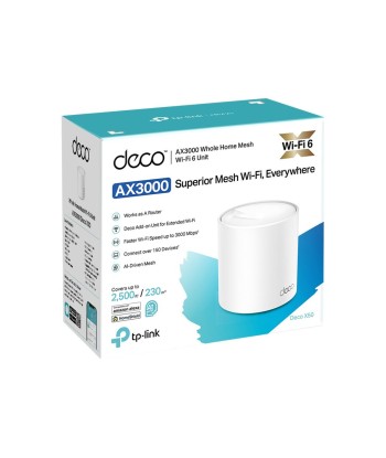 Wireless Router TP-LINK Wireless Router 2900 Mbps Mesh Wi-Fi 6 3x10/100/1000M Number of antennas 2 DECOX50(1-PACK)