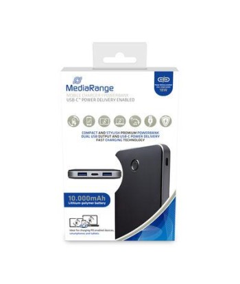 MediaRange 10000mAh Power Bank - MR753 (USB)