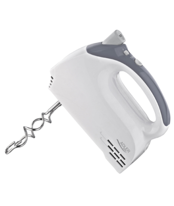 Adler AD 4201 g Hand Mixer - 300W, 5 Speeds + Turbo - White